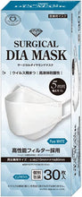 画像をギャラリービューアに読み込む, サージカルダイヤモンドマスク(個別包装30枚入り)白